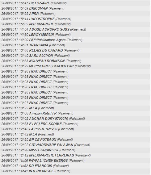 Paiements Veracash acceptés par