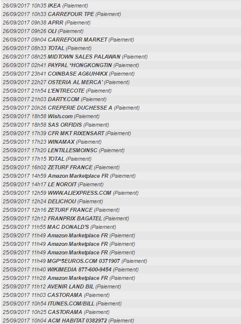 Paiements Veracash acceptés par